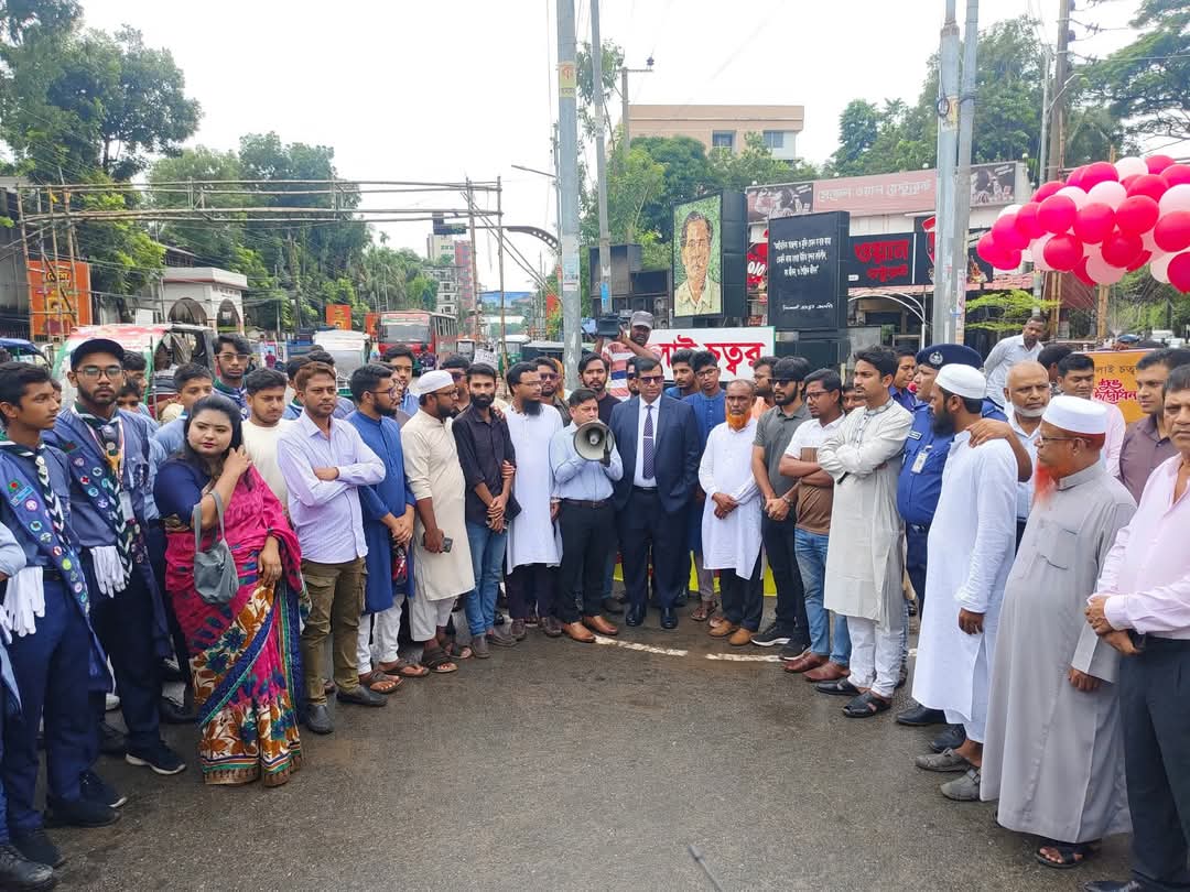 টাউন হল মোড় থেকে ‘জুলাই চত্বর’  ময়মনসিংহ পেল এক নতুন পরিচয়!